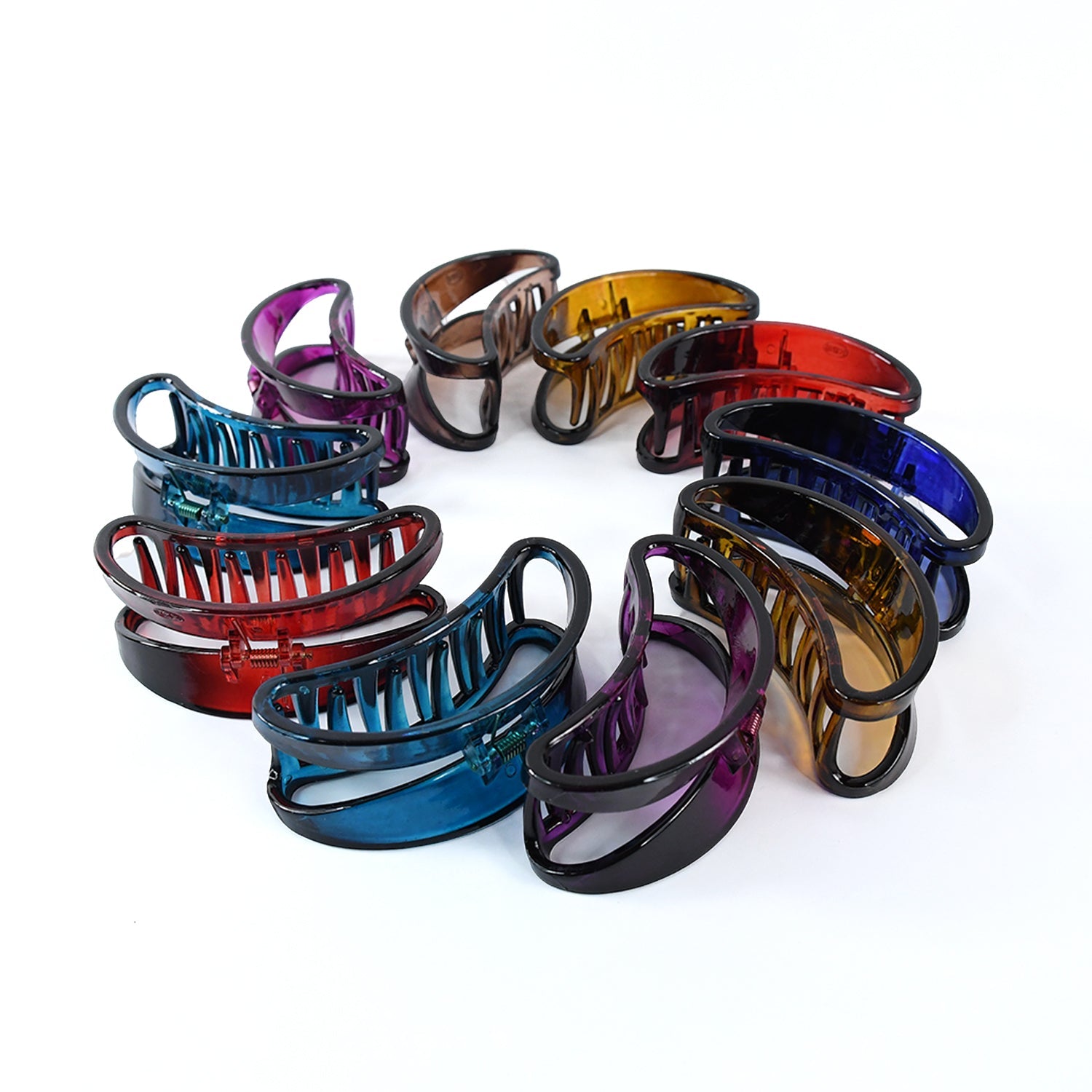 Plastic Hair Clamp Grip, Simple Matte Hair Barrette Clamp (1 Pc) Plastic Hair Clamp Grip, Simple Matte Hair Barrette Clamp (1 Pc)